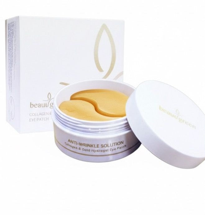 Beauugreen Collagen & Gold Hydrogel Eye Patch (Medium/Standard Type — 30 pairs or 60-patch jar)