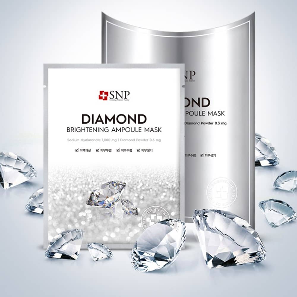 SNP Diamond Water Brightening Ampoule Mask Ver.7